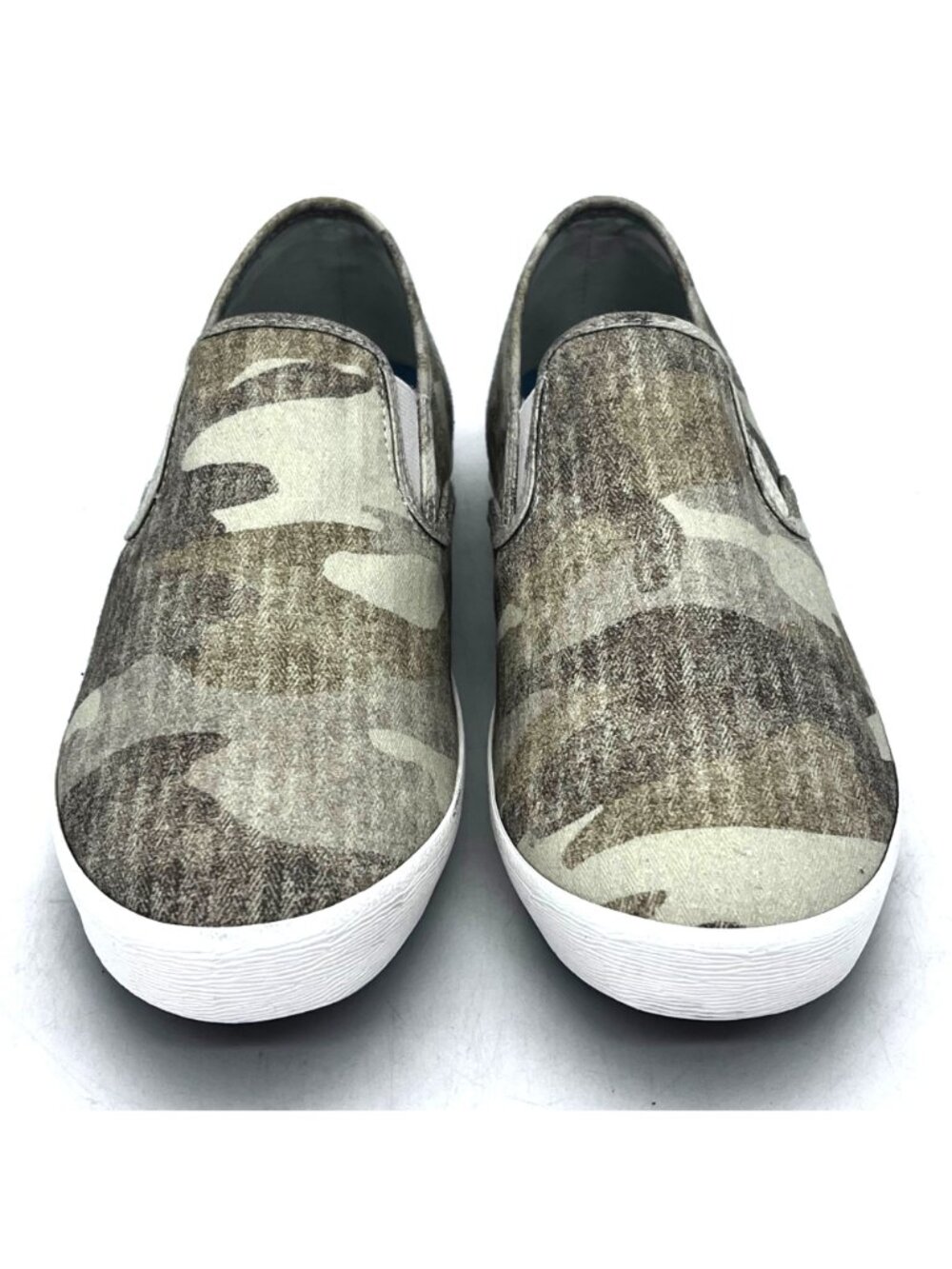 SeaVees Baja Slip-On Cream Camouflage Herringbone Twill Casual Womens Shoes US 8 - Picture 4 of 12
